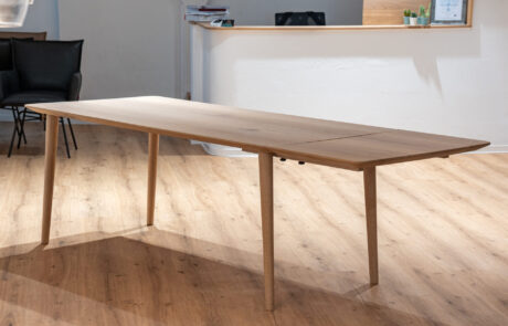 Eichentisch mit Ansteckplatte