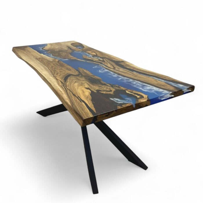 Nussholz River Table Mucardi mit 3D-Welleneffekt