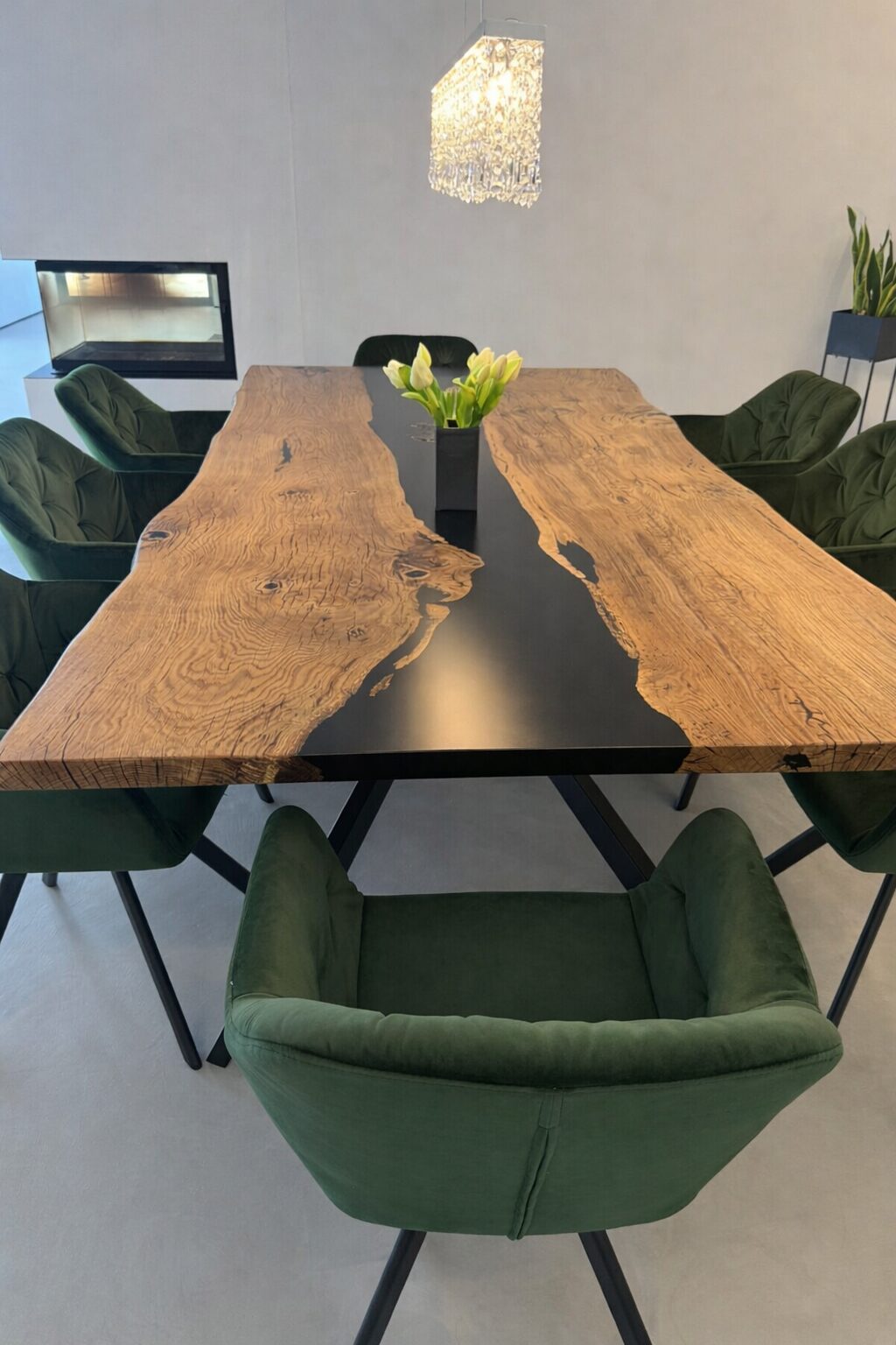 Arveno - Charakterstarker River Table aus Eiche und Epoxidharz – Bild 4